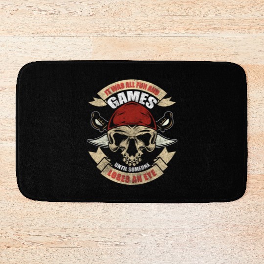 Pirates Outlaw Buccaneer Bath Mats