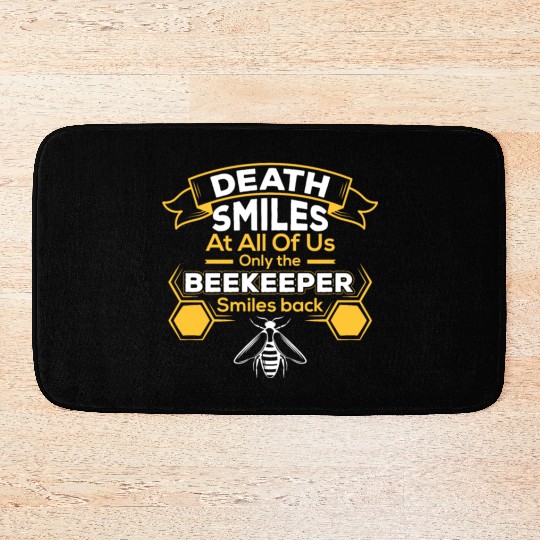 Smiles At Us Beekeeper Bath Mats