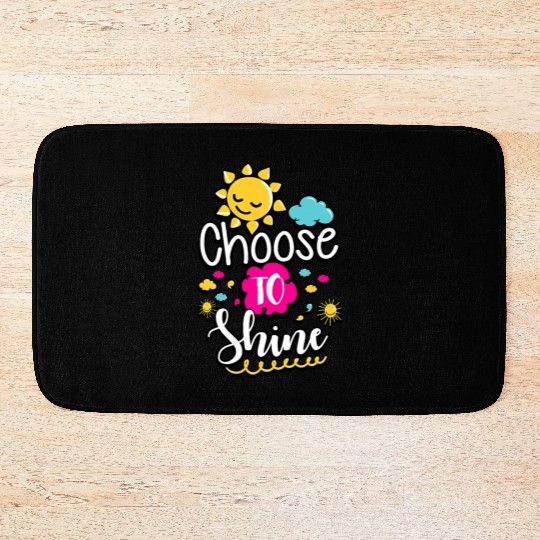 Choose To Shine Teacher Growth Mindset Bath Mats
