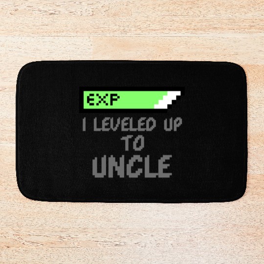 I Leveled Up To Uncle New Uncle Gaming Newborn Bath Mats