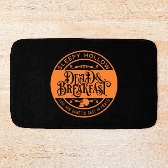 Sleepy Hollow Dead Breakfast You Are Sure To RIP Bath Mats
