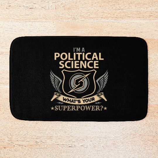 Political Science Bath Mats - Superpower Job Gift It