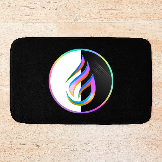 The Crystal Flame of Transmutation Bath Mats