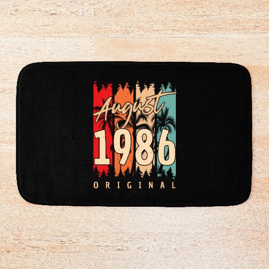 Gift Idea For August 1986 Bath Mats
