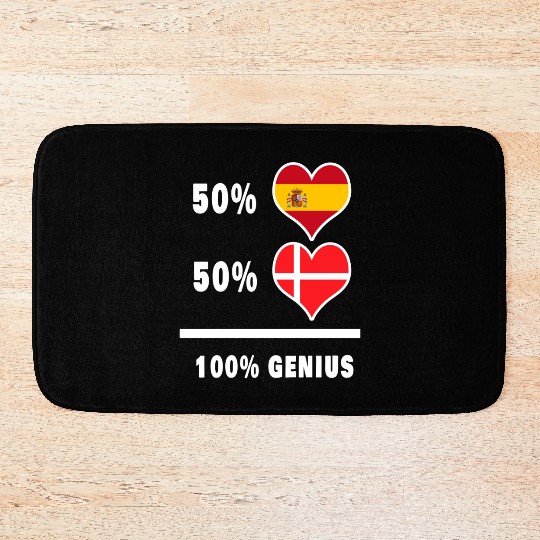 Denmark and Spain Genius / gift Bath Mats