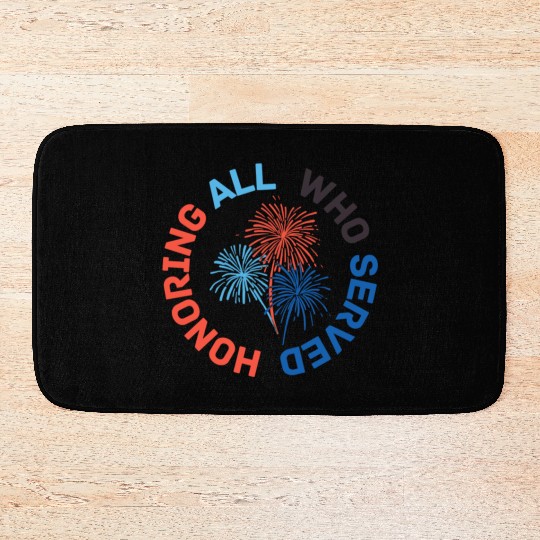 Thank You Veterans l Veterans Day Gift Idea Bath Mats