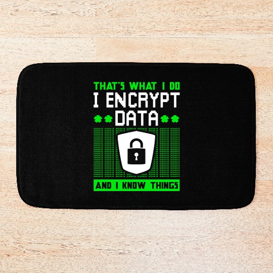 Cyber Security Expert Encryption Bath Mats
