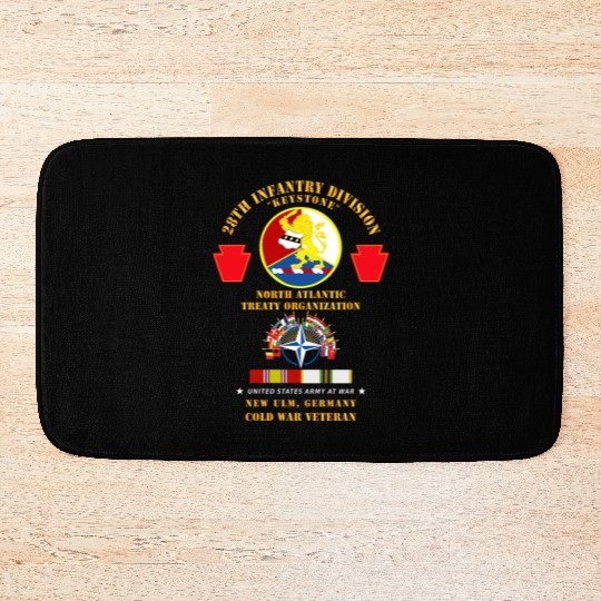 Army 28th Inf Div NATO New Ulm Germany w COLD SVC Bath Mats