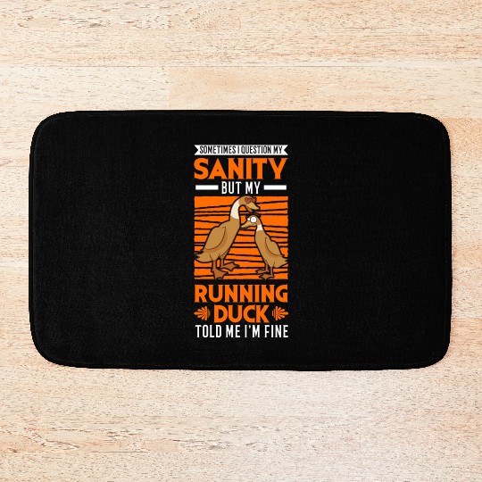 Running Duck Sanity Bath Mats