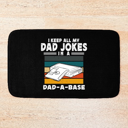Dad Joke Data Scientist Pun Computer Science Bath Mats