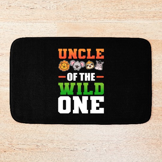 Uncle of the Wild One Nephew Niece Bath Mats