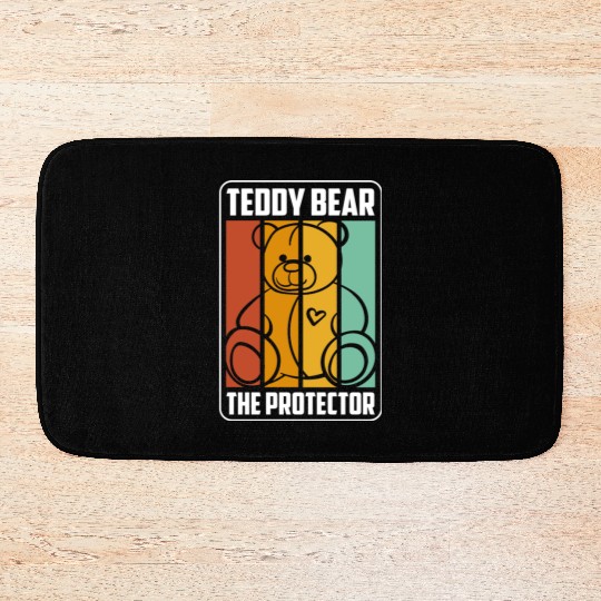 Teddy Bear Offspring Pregnant Bath Mats