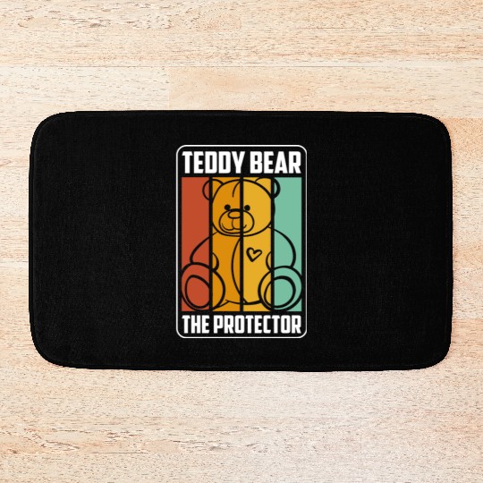 Teddy Bear Offspring Pregnant Bath Mats