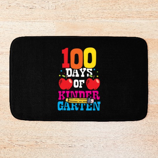 100 Days Of Kindergarten Sweet Cute Sayings Team Bath Mats