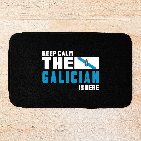 Keep calm Galicia flags design Bath Mats