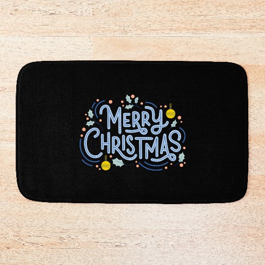 christmas day Bath Mats
