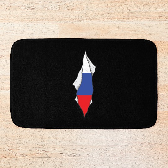 Russia flag proud Russian Bath Mats