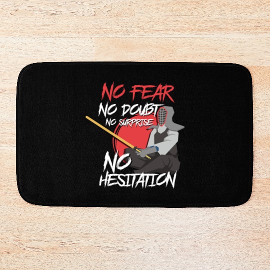 Fighter Katana Martial Arts Sword Bath Mats
