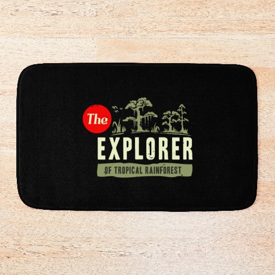 The Explorer of The Tropical Rainforest Bath Mats