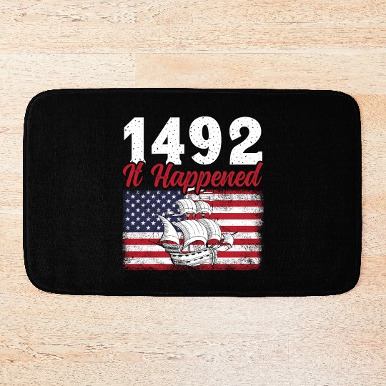 Columbus Day Christopher Columbus Navigator Bath Mats