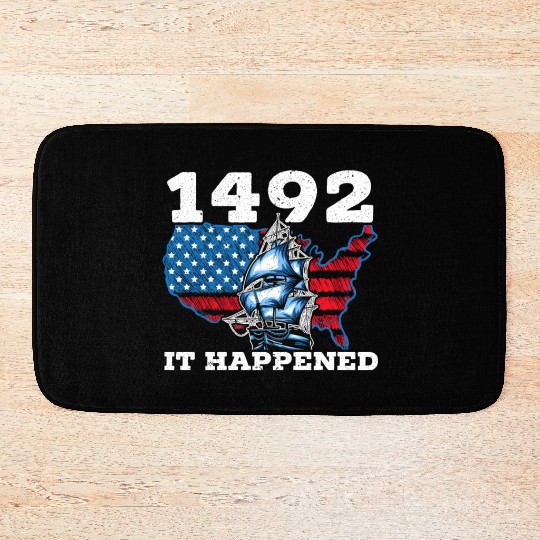 Columbus Day Christopher Columbus Navigator Bath Mats
