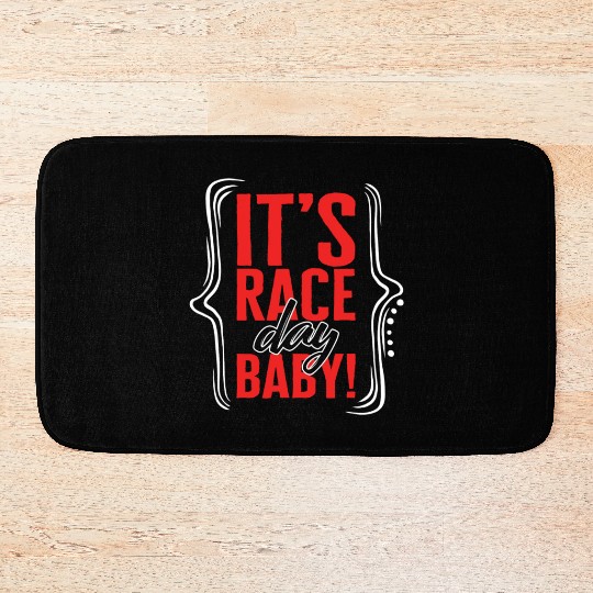 Racing Bath Mats, It's Race Day Baby Bath Mats, Racing