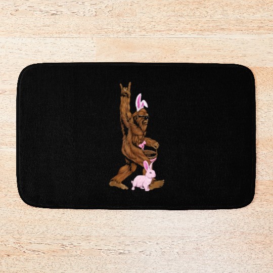 Bigfoot I Hate People Bath Mats