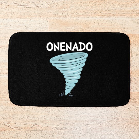 Onenado 1st Birthday Tornado Bath Mats