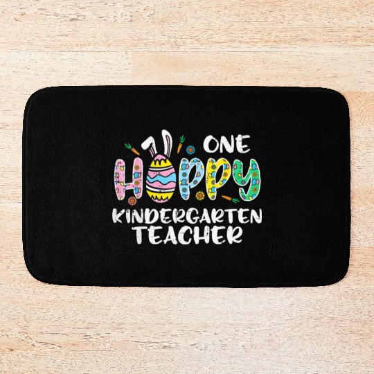 One Hoppy Kindergarten Teacher Bath Mats