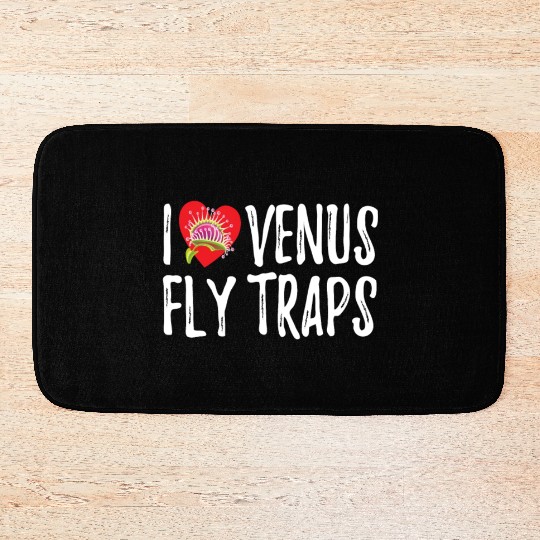 I Love Venus Flytrap Carnivorous Bite Me Bath Mats