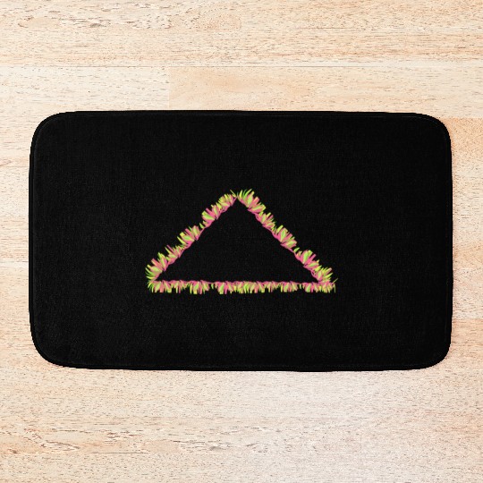 triangle nature icon grass Bath Mats