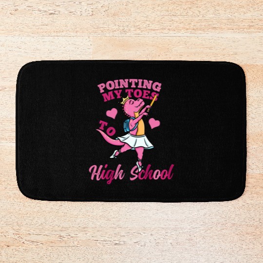 Pointing My Toes To High School Girls Bath Mats