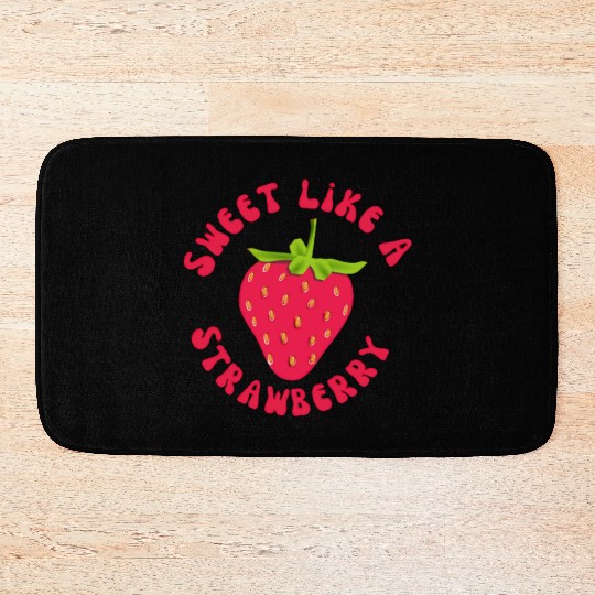 Sweet like A Strawberry Bath Mats
