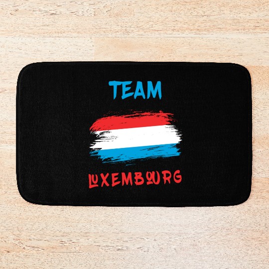 Team Luxembourg flags design Bath Mats