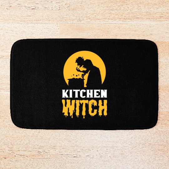 Kitchen Witch Restaurant Owner Gift Bath Mats