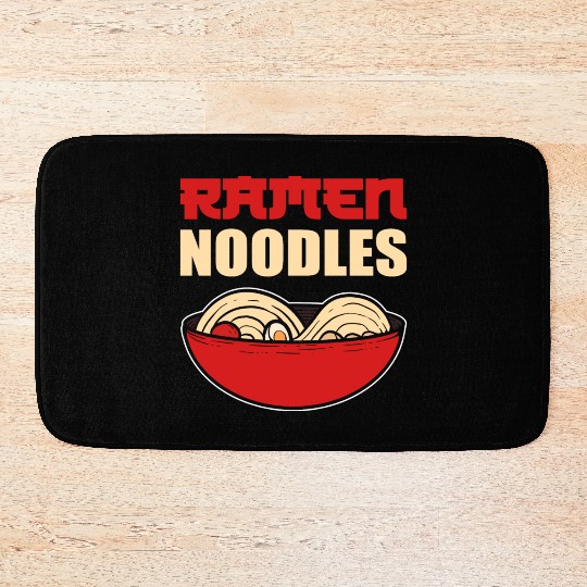 Ramen Noodles Chef Gift Bath Mats