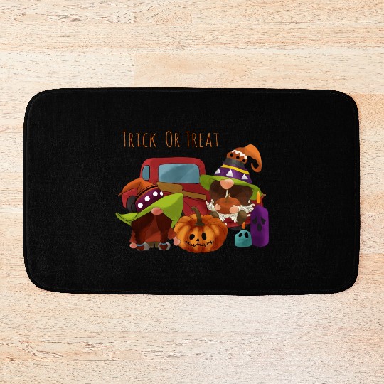 Trick Or Treat Gnomes Bath Mats