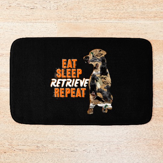 Labrador Retriever Duck Hunting Design Bath Mats