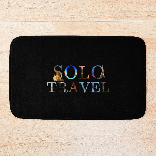 in love with solo travel, in all seasons Bath Mats