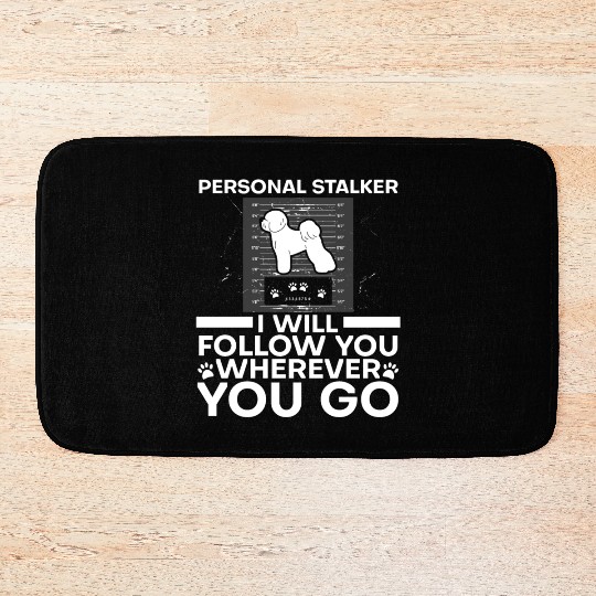 Bichon Frise Dog Lover Dog Breeder Puppy Paw Love Bath Mats