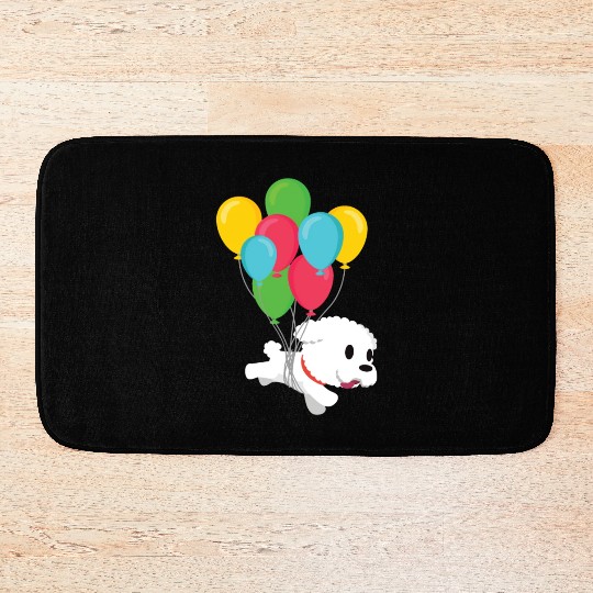 Bichon Frise Dog Lover Dog Breeder Puppy Paw Love Bath Mats