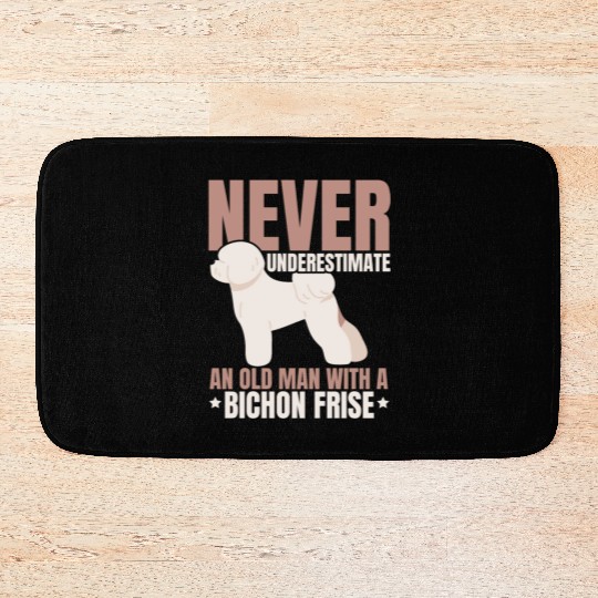 Bichon Frise Dog Lover Dog Breeder Puppy Paw Love Bath Mats