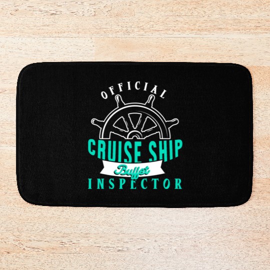 Funny Cruise Ship Buffet Inspector Partners Bath Mats