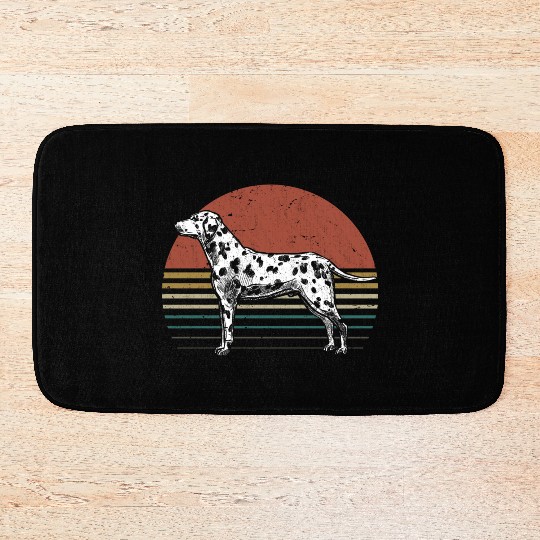 Dalmatian Retro Dog Lover Bath Mats