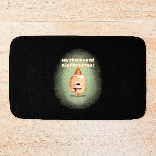 My First Day Of Kindergarten Teacher Student cute Bath Mats