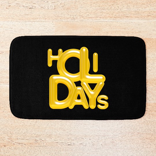 holiday balloon Bath Mats