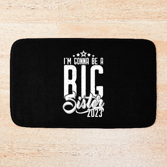 Going to be Big Sister 2023 - Baby Pregnancy Girls Bath Mats