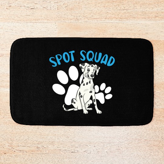 Spot Squad Paw Love Puppy Breeder Dalmatian Dog Bath Mats