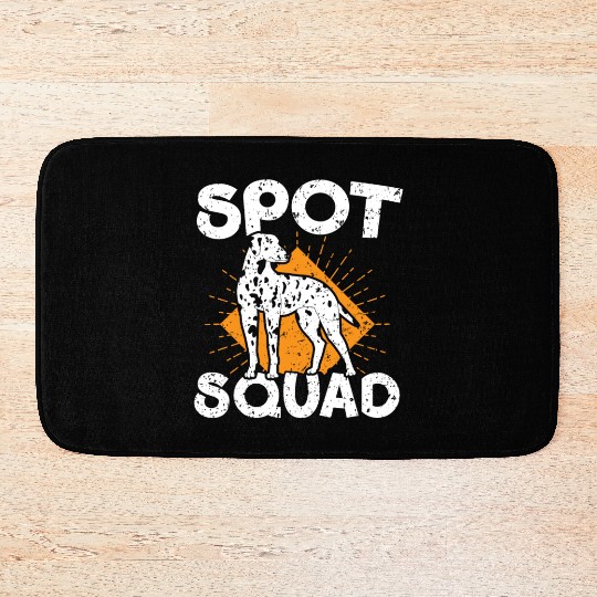 Spot Squad Paw Love Puppy Breeder Dalmatian Dog Bath Mats
