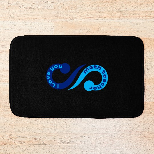 i love you math teacher Bath Mats